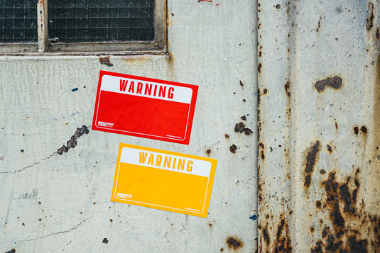 Sticker Pack Warning - Red/Yellow