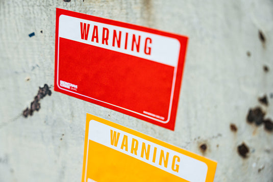 Sticker Pack Warning - Red/Yellow