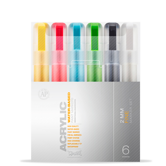 Montana Acrylic Set Fine Tryout 6pz.