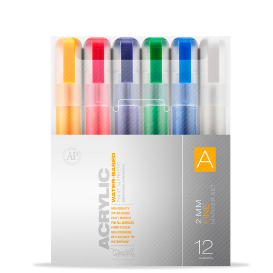 Montana Acrylic Set Fine A 12pz.